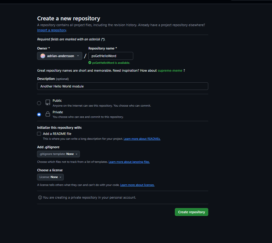New Repository